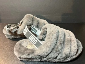 UGG Women's FLUFF YEAH Sandal Burnt Olive Size 9 - Picture 1 of 7
