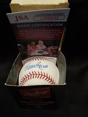 Autógrafo assinado por Jerry Reuss OML beisebol certificado de autenticidade JSA - # - Imagem 1 de 4