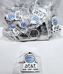 Lot of 50 AT&T Logo Promotional Rubber Keychains 