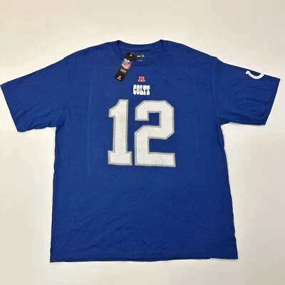 Indianapolis Colts Hombres XL Camiseta Azul Andrew Luck NFL Fútbol Jersey Camiseta Foto 1 de 4