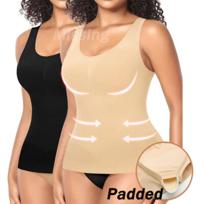 MISS MOLY Damen BH-Hemd Tops Shaper Leibchen Weste Shapewear Bauchweg Taillenformer Mieder