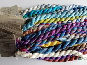 Thread Gatherer Silk 'N Colors 00B - 100 You Choose Hand-Dyed Silk Floss 7 yd - Picture 1 of 64
