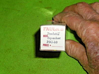 VINTAGE NIB OEM FAULK'S LAKE CHARLES LA. PSC-18 PREDATOR SQUEAKER CALL - Image 1 of 2