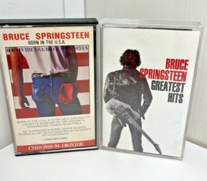 Vtge BRUCE SPRINGSTEEN Cassette Tape Greatest Hits & Born in the U.S.A lot of 2 - Picture 1 of 18