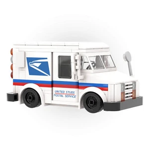 United Studs Postal Mail Service Delivery Truck - Custom Printed - Buildable Set - Picture 1 of 4