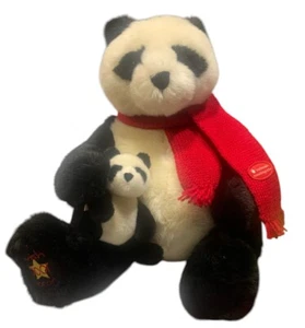 Large 17” Panda Bear & Cub Smithsonian National Zoo Wish 2001 May Dept Store - Picture 1 of 8