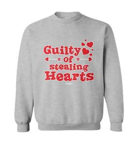 Guilty Of Stealing Hearts - Valentine's Day Love Toddler Crewneck Sweater - Picture 1 of 8