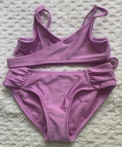 Art Class Girls Solid 2 Piece Bathing Suit S (6/7) Violet NWT Summer - Picture 1 of 4
