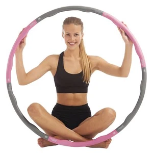 Weighted Hula Hoop Exercise Fitness Abs 1.2kg 1.5kg Foam Padded Workout Hoop - Picture 1 of 31