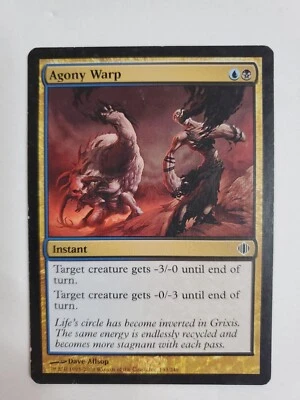MTG Magic The Gathering Card Agony Warp Instant Black Shards of Alara 2008 - Image 1 of 2