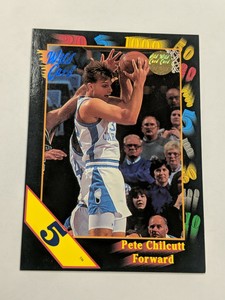 1991-92 Wild Card '5-Stripe' #95 Pete Chilcutt in UNC Tar Heels Uniform! Kings!