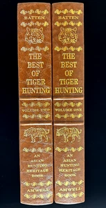 🐅The Best of Tiger Hunting Batten SIGNED Ltd Ed 2 Vol Set Amwell Press 1986 - Imagen 1 de 6