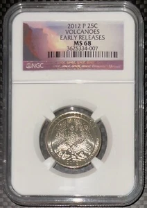 2012-P Hawaii Volcanoes NP Quarter MS68 NGC Early Releases - Picture 1 of 2