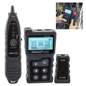 LCD Display Cable Tracker LAN Tester PoE Ethernet CAT5 CAT6 Cables Network Tool - Picture 1 of 12