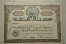 Colt Origional1955 Stock Certificate Canceled 10 Shares