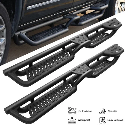 Running Board For 24-26 Toyota Tacoma Double/Crew Cab Black Drop Bar Step BXKQ Foto 1 de 4