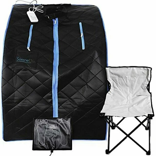 SereneLife SLISAU10 Portable Infrared Sauna - Black