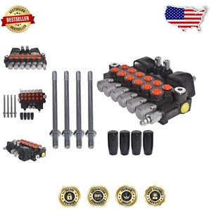 Versátil válvula de control direccional hidráulica de 6 carretes - Ideal para dividir troncos - Imagen 1 de 8