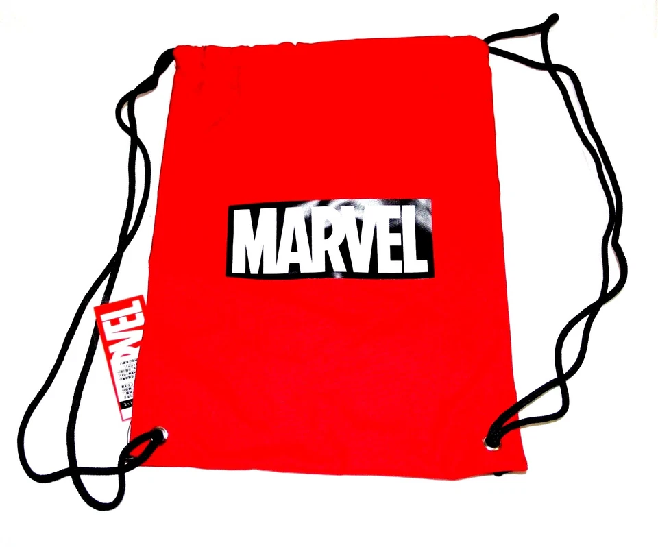 Mochila Marvel Japão logotipo caixa grossa GYMSACK --VERMELHA - Imagem 1 de 1