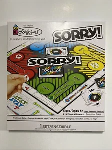 SORRY! Hasbro Board Game Colorforms Edition 2021 Peachtree New! - Picture 1 of 2