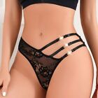 Rhinestone Lace Thong Buckle Traceless Briefs Sexy G-String  Lady
