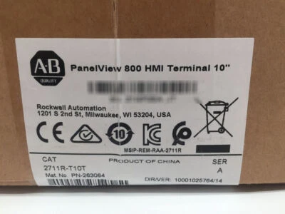 Allen-Bradley 2711R-T10T PANELVIEW 800 10.4-INCH HMI TERMINAL AB - NEW AB - Image 1 of 4