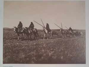 Blackfeet Piegan Travaux Great Plains Montana 1972 Orig iFolio Edward S. Curtis - Bild 1 von 1