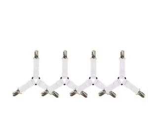 4 correas para soporte de sábanas - Triángulo ajustable sujetadores de colchón pinzas clip - Imagen 1 de 7