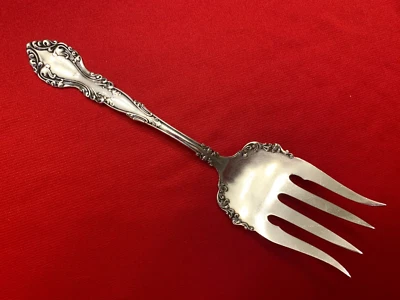 NEW CENTURY Rogers & Bro. Silverplate Gorgeous FISH SERVING FORK 8 3/4 Inch 1898 - Image 1 of 4