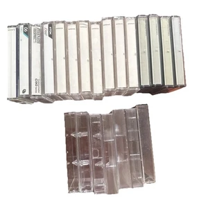 Audio Musik Kassette Band Jewel Cases, transparent zur Aufbewahrung. 22 Stück - Bild 1 von 11