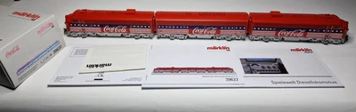 Märklin H0 39622 - 3tlg. Diesellok EMD F7  "Coca Cola"  ( selten ) - Bild 1 von 4