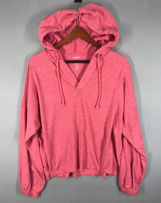 Sonoma Hoodie Women's Large Pink Pullover Sweatshirt Long Sleeve Beach Lounge - Image 1 of 4