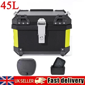 45L Universal Motorcycle Top Case Waterproof Motorbike Trunk Tail Box with Lock - Picture 1 of 8