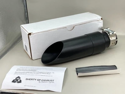 Silenciador corto de escape Radiant Cycles Shorty GP Slipon Stubby 06-20 YZF R6 NEGRO Foto 1 de 4