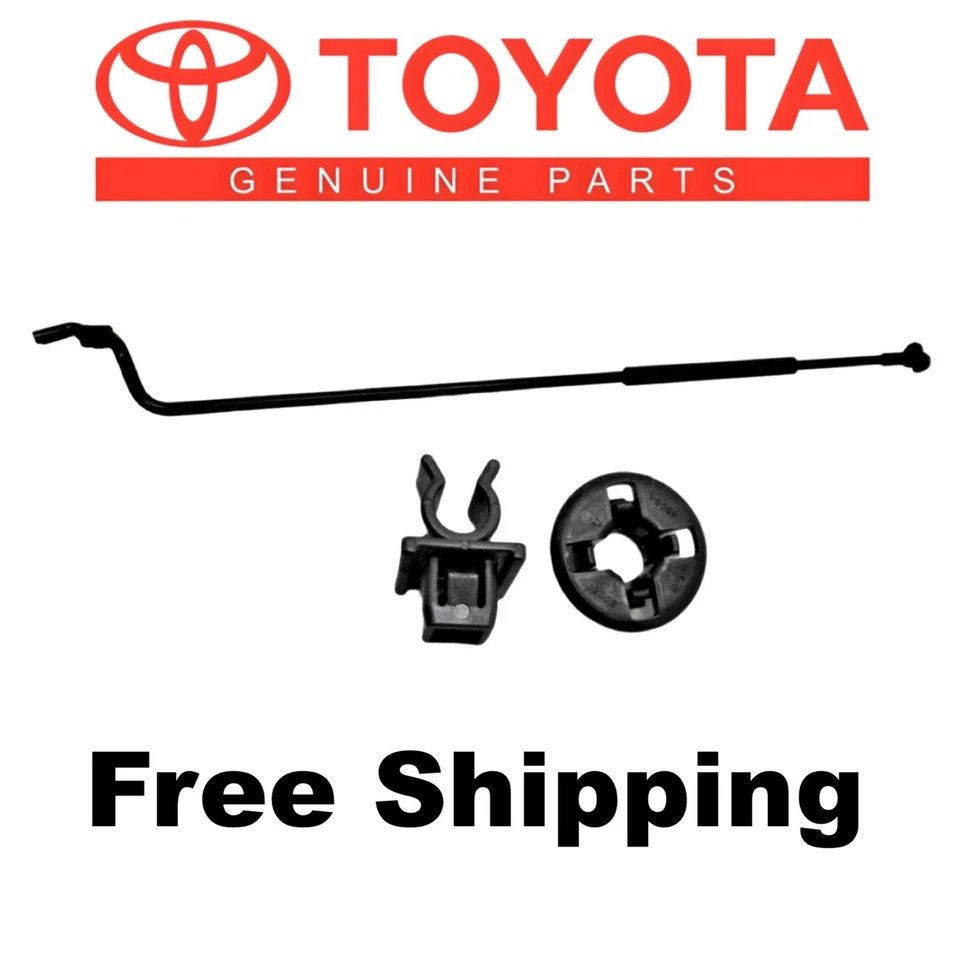 2005-2010 Scion TC Hood Rod Prop Holder Stand Support W/Clips OEM Genuine 05-10 - Image 1 of 1