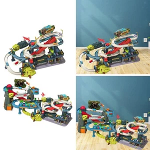 Dinosaur Race Car Track Toys Flexible Dinos Train Tracks Educational Toy Party - Picture 1 of 12