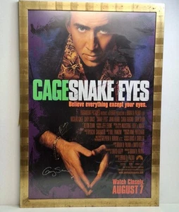 Snake Eyes, 1998 - One Sheet- Movie Poster, Nicholas Cage Signed - Foto 1 di 4