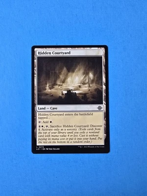 1x Hidden Courtyard The Lost Caverns of Ixalan 2023 Mtg Magic Card Land Cave 274 - Image 1 of 2