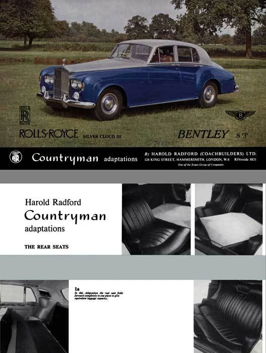Rolls Royce 1962 - Rolls Royce Silver Cloud III & Bentley S '3' (Countryman Adap - Image 1 of 1