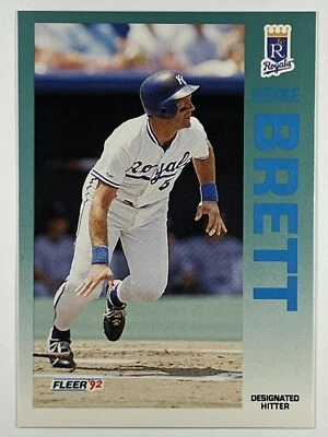 George Brett #154 1992 Fleer Kansas City Royals - Image 1 of 2