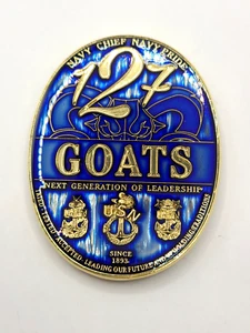 Awesome 2.5" Navy Chief Pride CPO Challenge Coin Class 127 Welcome 3" - Picture 1 of 5