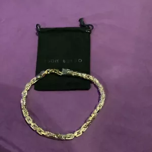 Collar Eddie Borgo Supra Eslabón Collar Rachel Zoe Caja Estilo Cadena Oro $350 - Imagen 1 de 3