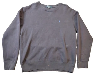 Vintage Polo Ralph Lauren Crewneck Sweatshirt Navy Blue Pony Size Large *Read* - Picture 1 of 14