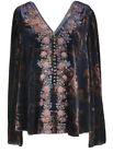 NWT Sundance Catalog Embroidered “Velvet Traditions Top” Size PL $188