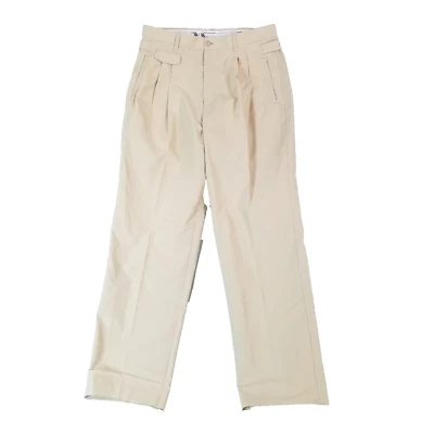 Izod 高尔夫裤男式 34x32 米黄色轻便棉质尼龙户外运动 — 第 1/4 张图片