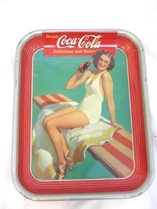 Vintage 1939 Springboard Girl Coca-Cola Tray Very Good Condition - Picture 1 of 10