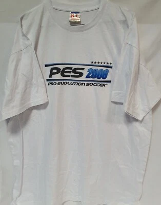 KONAMI DIGITAL ENTERTAINMENT Camiseta Pro Evolution Fútbol 2008 Blanca Konami Mercancía Original Nueva