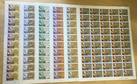 FULL SHEETS Grenadines 1978 256-61 - Nobel Prize - Set of Sheets - MNH Cover