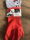 Disney Minnie Mouse Rubber Cleaning Gloves Red with Minnie Mouse