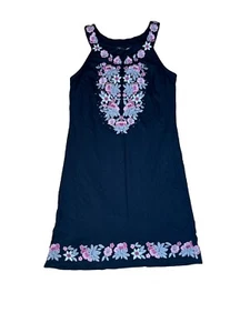 INC International Concepts ärmelloses Kleid schwarz Stickerei Blumen Größe S. - Bild 1 von 9